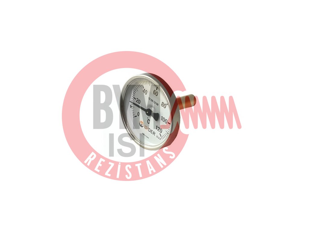 Bimetal Termometre 0-120C Rekorlu