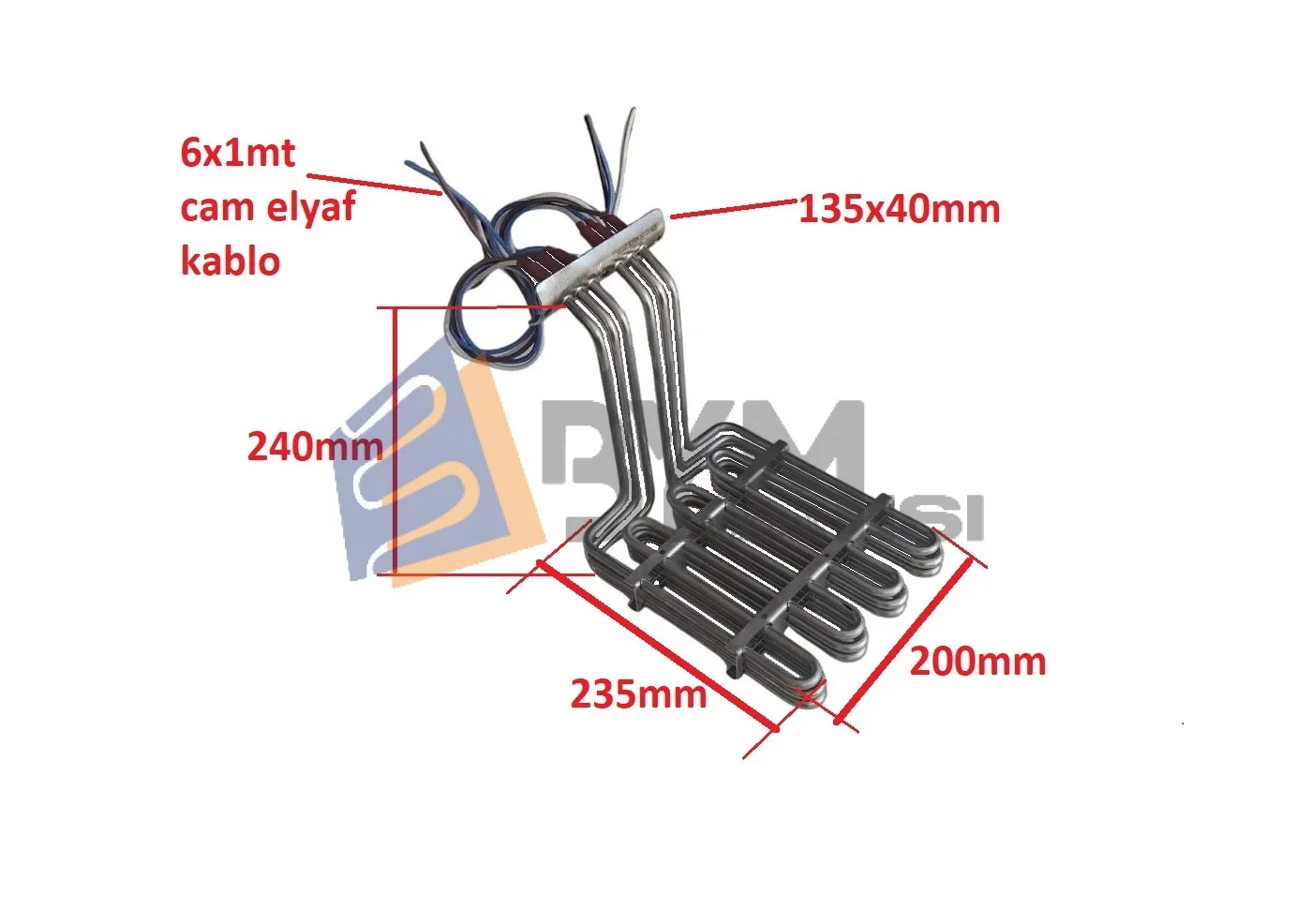 Industrial Fryer Group Resistor 7.5KW — product description 2